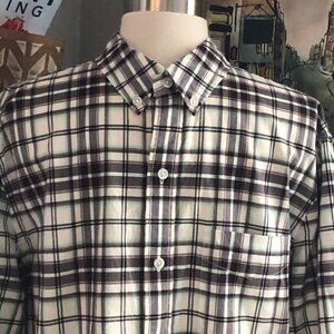 Fossil Plaid Button Down Shirt